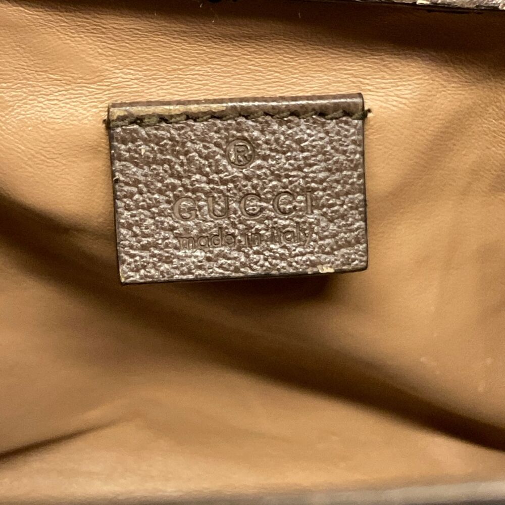 Gucci Diana Mini Tote Bag Tote Bag 655661 Dark Brown Beige Jacquard Leather - Picture 9 of 15